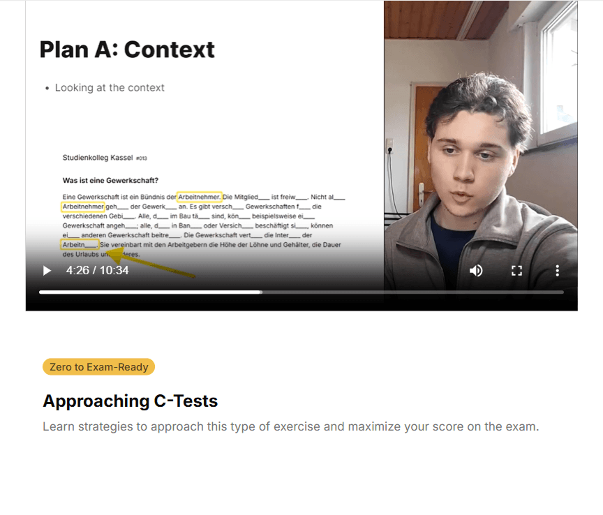 Acing Aufnahmetest preview